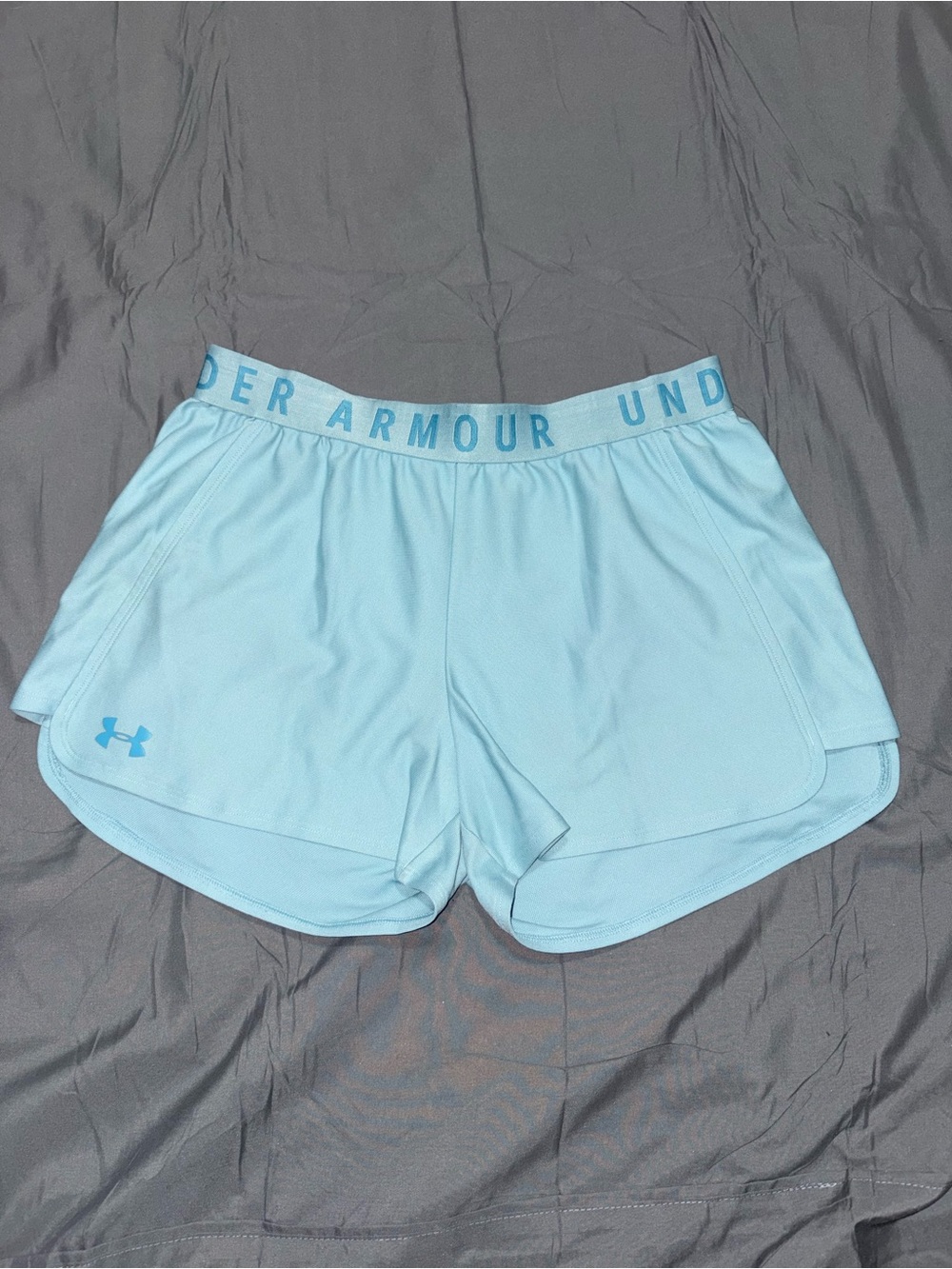 Under Armour Women's Sky Blue Athletic Shorts